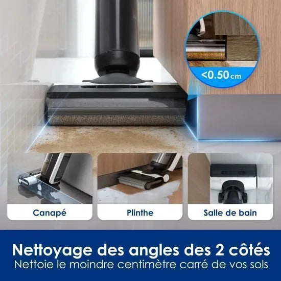 Aspirateur Laveur Sans Fil - Tineco Floor One S6 - Nettoyage Coins - Auto-Nettoyage - Grande Autonomie