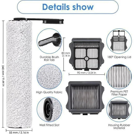 Kit d'accessoires - Tineco - Floor One S5 - Aspirateur eau et poussire - Compatible S5 PRO - Mixte