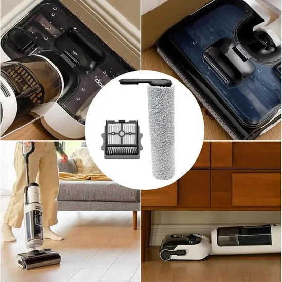 Brosse à rouleau + filtre pour Tineco Floor One Stretch S6 aspirateur sec et humide pièces de rechange